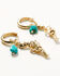 Image #1 - Shyanne Women's Golden Charm Statement Earrings, Gold, hi-res