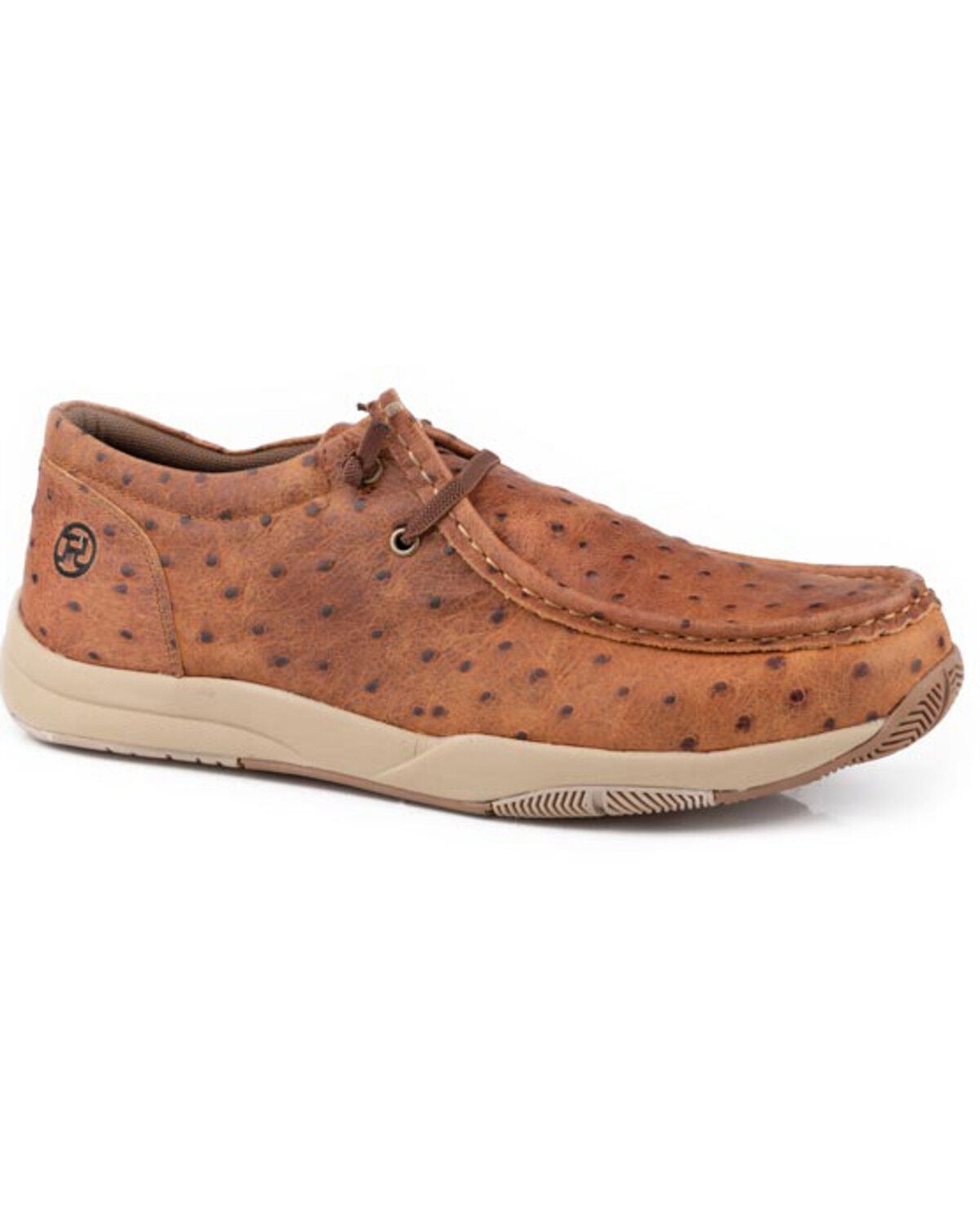 Roper Men's Clearcut Low Casual Shoes - Moc Toe, Brown, hi-res