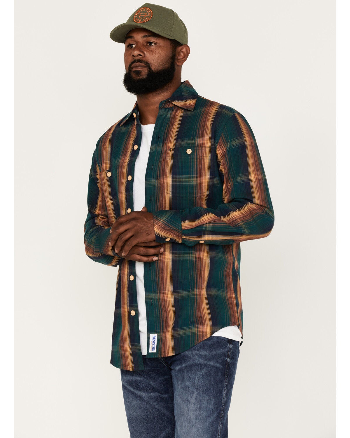 Image #1 - Resistol Men's Parker Large Plaid Button Down Western Shirt, , hi-res
