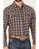 Image #3 - Cody James Men's Sunrise Plaid Print Long Sleeve Western Snap Shirt - Big, Light Blue, hi-res