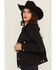 Image #2 - Levi's Women's Road Less Traveled 90's Trucker Jacket, Black, hi-res