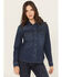 Image #3 - Idyllwind Women's Abbott Dark Wash Chambray Long Sleeve Snap Western Shirt, Dark Wash, hi-res