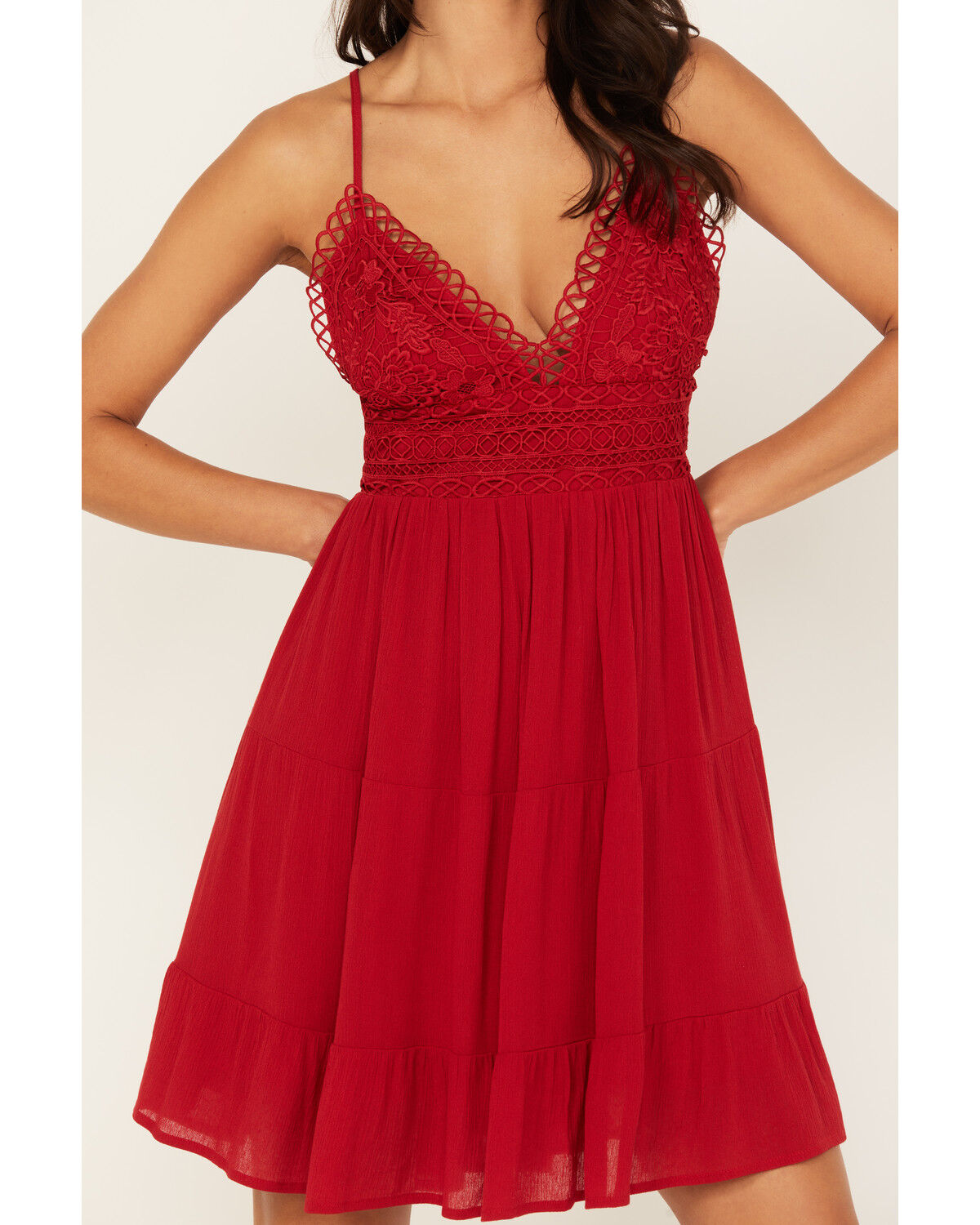 Image #3 - Tempted Women's Crochet Top Sundress, , hi-res