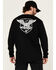 Image #1 - Wrangler Men's FR Eagle Long Sleeve Graphic Work Shirt, Black, hi-res