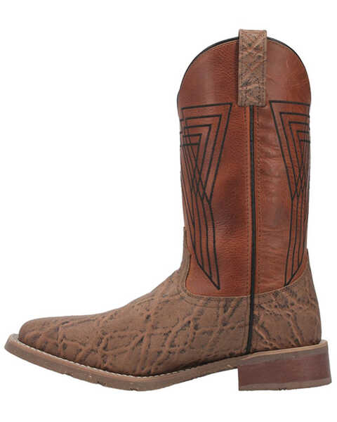 Image #3 - Laredo Men's Tusk Western Performance Boots - Broad Square Toe, Beige/khaki, hi-res