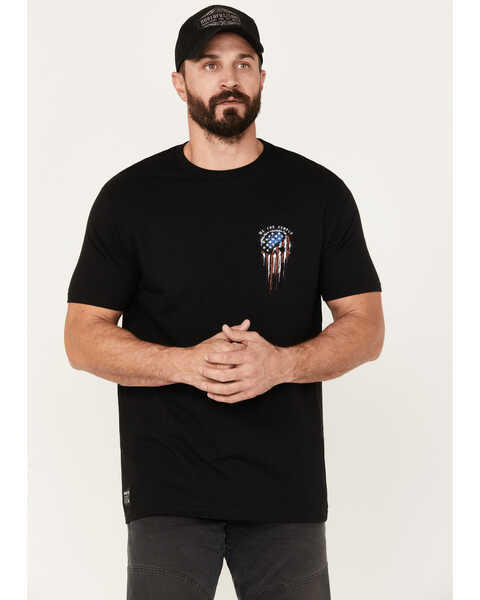 Howitzer Men's Defender Short Sleeve Graphic T-Shirt, Black, hi-res