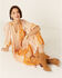 En Creme Women's Patchwork Midi Dress, Cream, hi-res