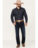Image #1 - Ariat Men's M8 Ricardo Memphis Dark Wash Modern Slim Stretch Denim Jeans, Blue, hi-res