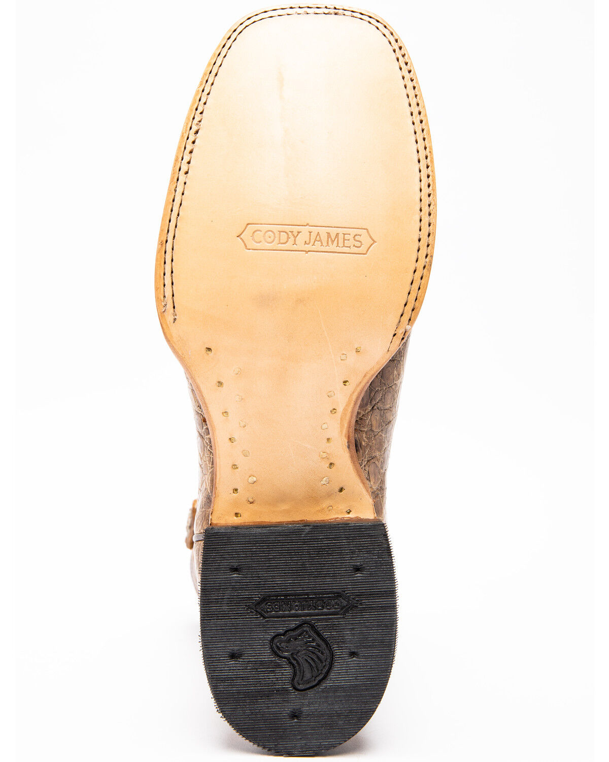 Image #8 - Cody James Men's Caiman Belly Western Boots - Broad Square Toe, Brown, hi-res