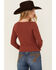 Image #4 - Shyanne Women's Ribbed Long Sleeve Sweater, Mauve, hi-res