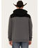 Image #4 - RANK 45® Men's Reflective Sleeve Hooded Sweatshirt , Charcoal, hi-res