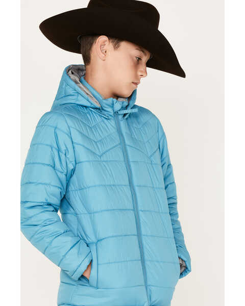 Image #2 - Cody James Boys' Hooded Puffer Jacket, Blue, hi-res