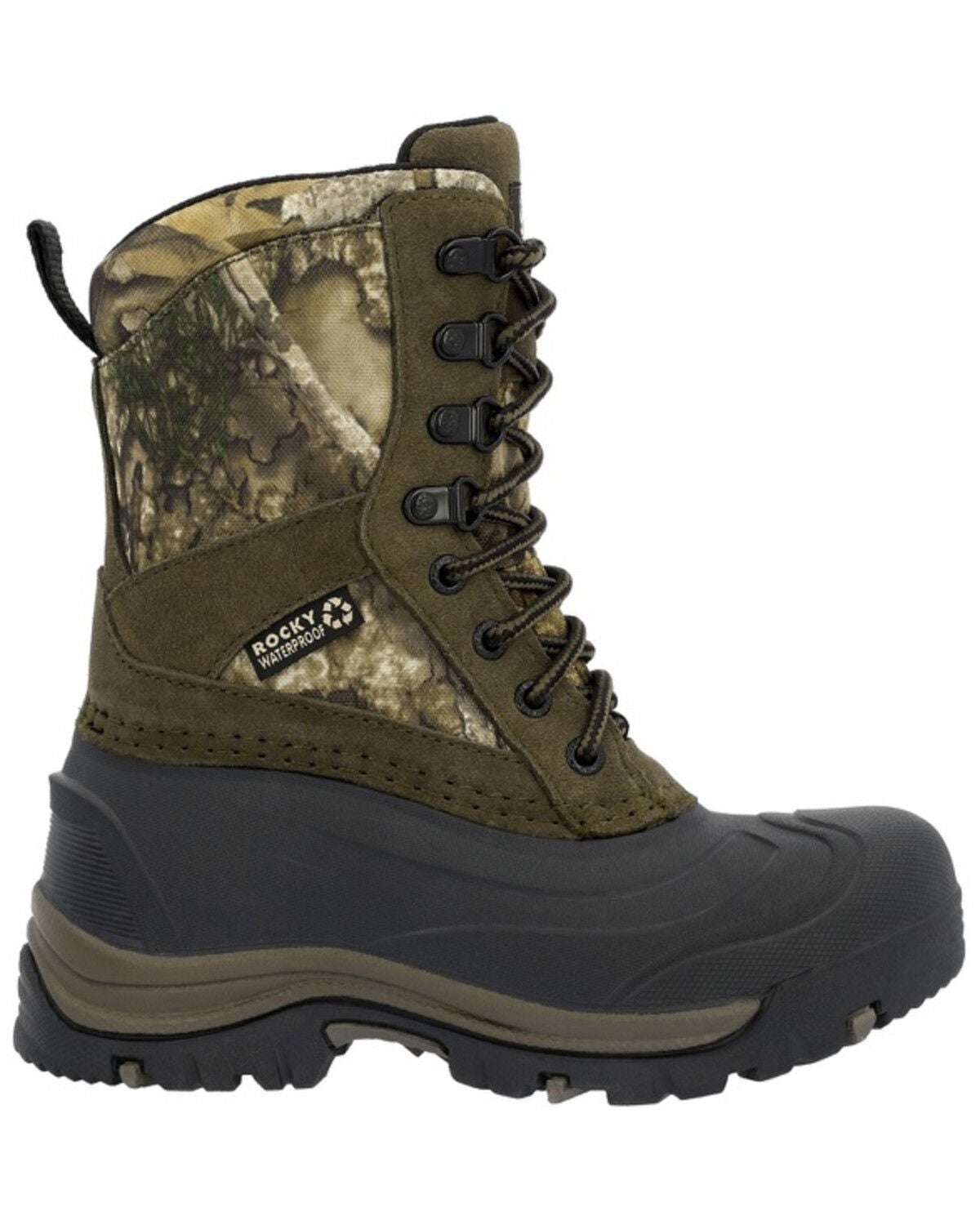 Image #2 - Rocky Boys' Jasper Trac Waterproof 2000G Insulated Outdoor Boots - Soft Toe, Brown, hi-res