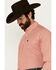 Image #2 - Cinch Men's Geo Print Long Sleeve Button-Down Stretch Western Shirt, Red, hi-res