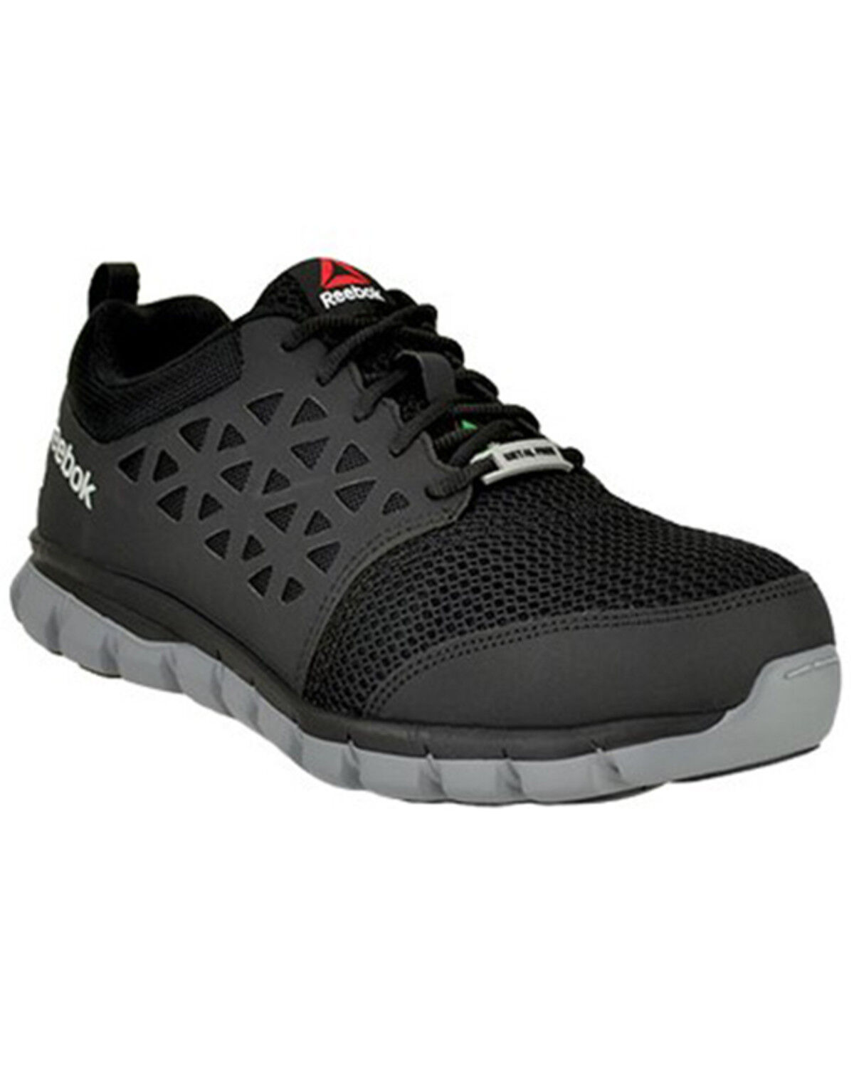 Image #1 - Reebok Women's Sublite Cushion Athletic Work Shoes - Alloy Toe, Black, hi-res