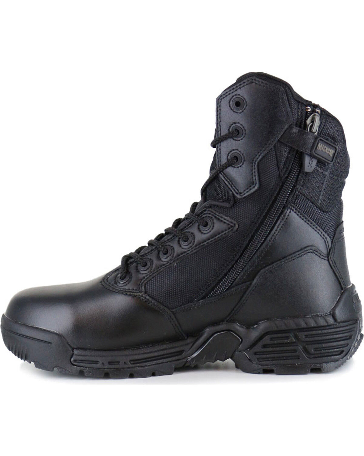 Image #3 - Magnum Men's Stealth Force Side Zip Waterproof Work Boots - Round Toe, , hi-res