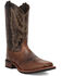Image #1 - Laredo Men's Hyde Performance Western Boots - Broad Square Toe, Brown, hi-res