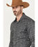 Image #2 - Rock & Roll Denim Men's Paisley Print Long Sleeve Stretch Pearl Snap Western Shirt, Charcoal, hi-res