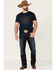 Image #2 - Cody James Men's Navy Directional Graphic Short Sleeve T-Shirt , Navy, hi-res