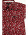 Image #2 - Cowboy Hardware Toddler Boys' Paisley Print Short Sleeve Snap Stretch Western Shirt, Red, hi-res