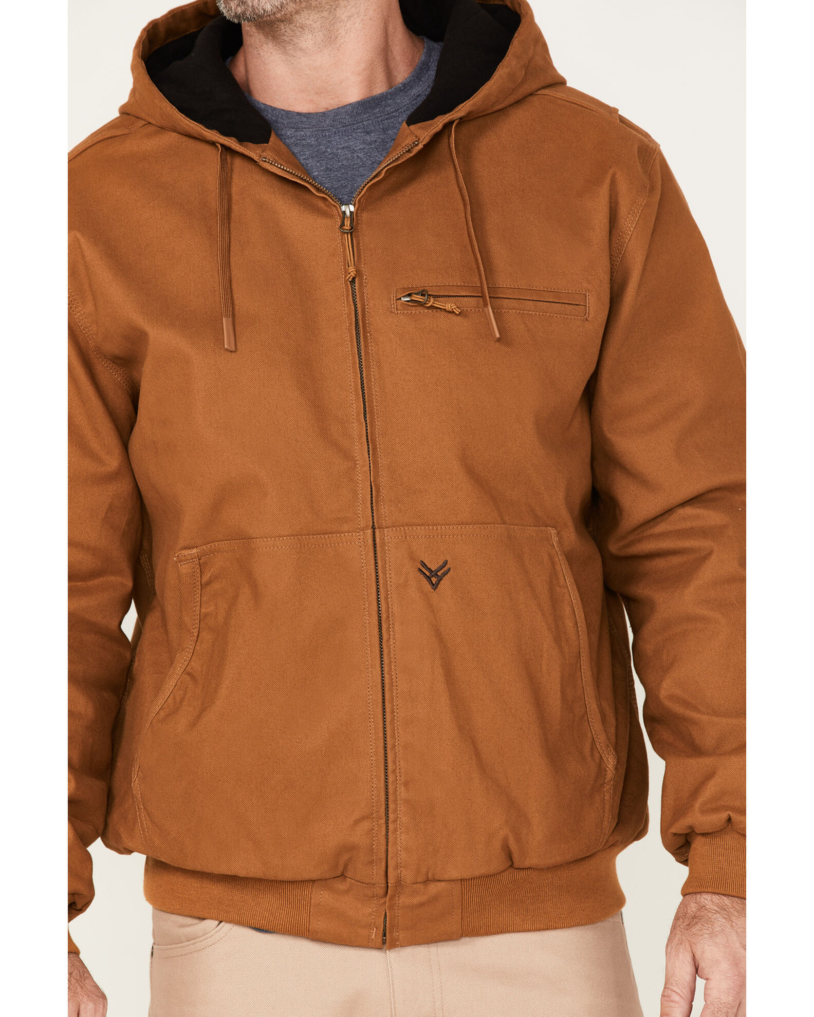 Image #3 - Hawx Men's Pro Hooded Bomber Jacket, Rust Copper, hi-res