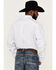 Image #4 - RANK 45® Men's Mash Up Floral Geo Print Long Sleeve Button Down Western Shirt - Big & Tall , White, hi-res