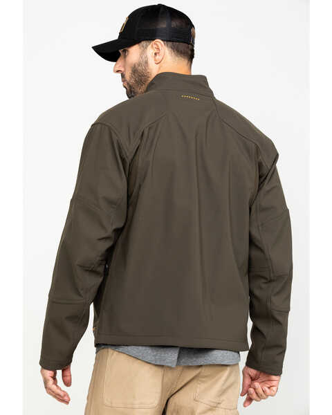 Image #2 - Ariat Men's Rebar Stretch Canvas Softshell Work Jacket , Loden, hi-res