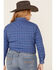 Image #5 - Rough Stock by Panhandle Women's Carrigan Plaid Print Long Sleeve Western Shirt - Plus, Blue, hi-res