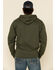 Image #3 - Wrangler Men's Logo Graphic Hooded Sweatshirt, Green, hi-res
