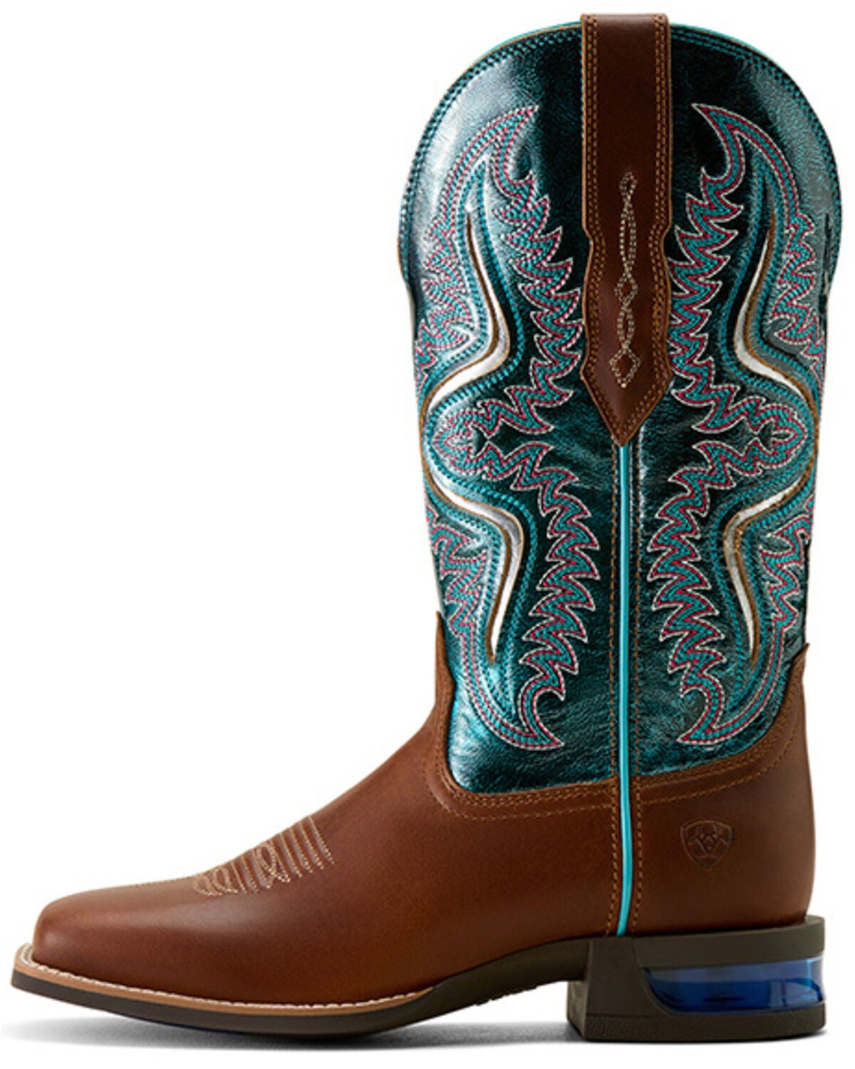 Image #3 - Ariat Women's Captivate Performance Western Boots - Broad Square Toe, Blue, hi-res