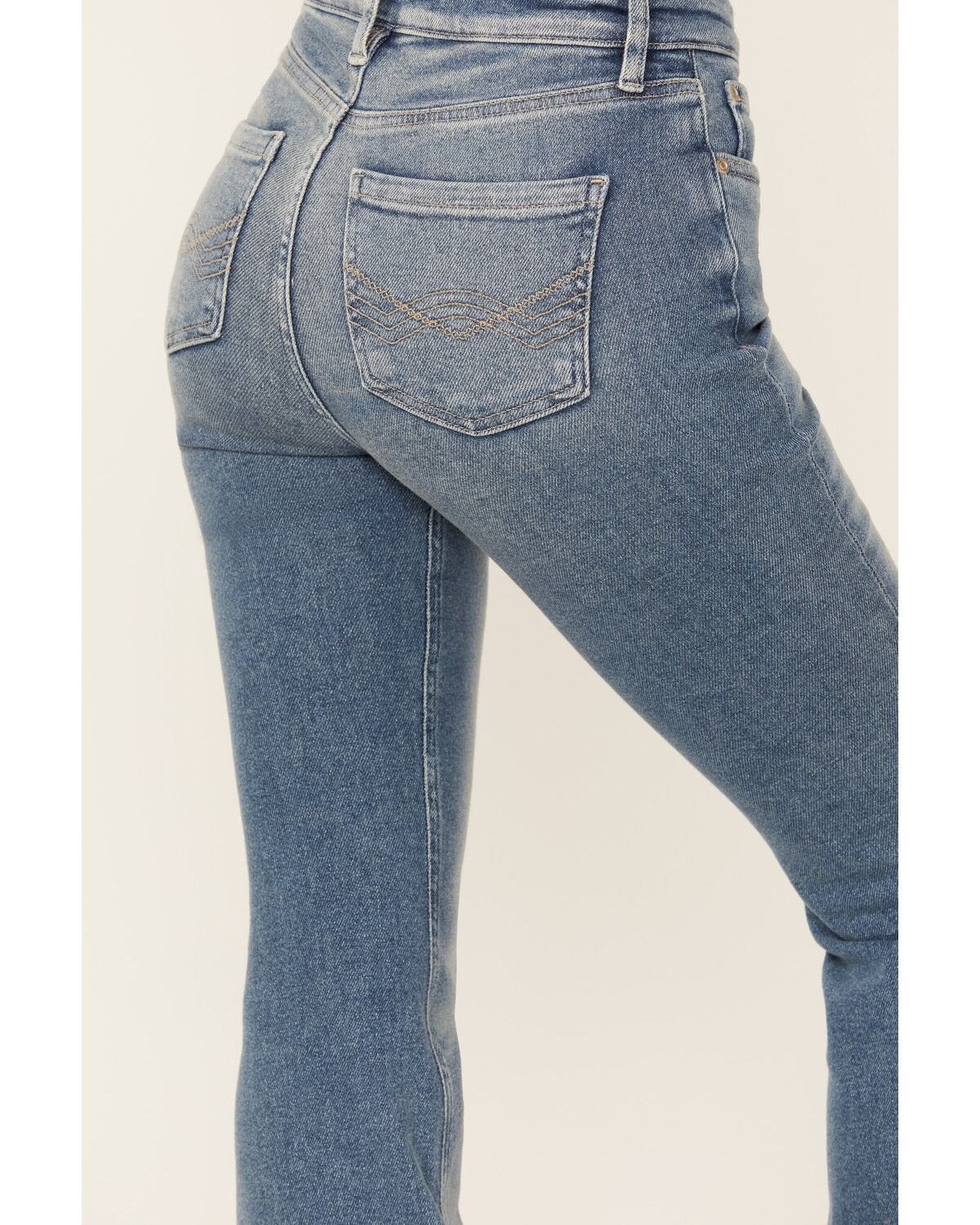 Image #4 - Idyllwind Women's Barnwell Medium Wash High Rise Flare Stretch Denim Jeans, Medium Wash, hi-res