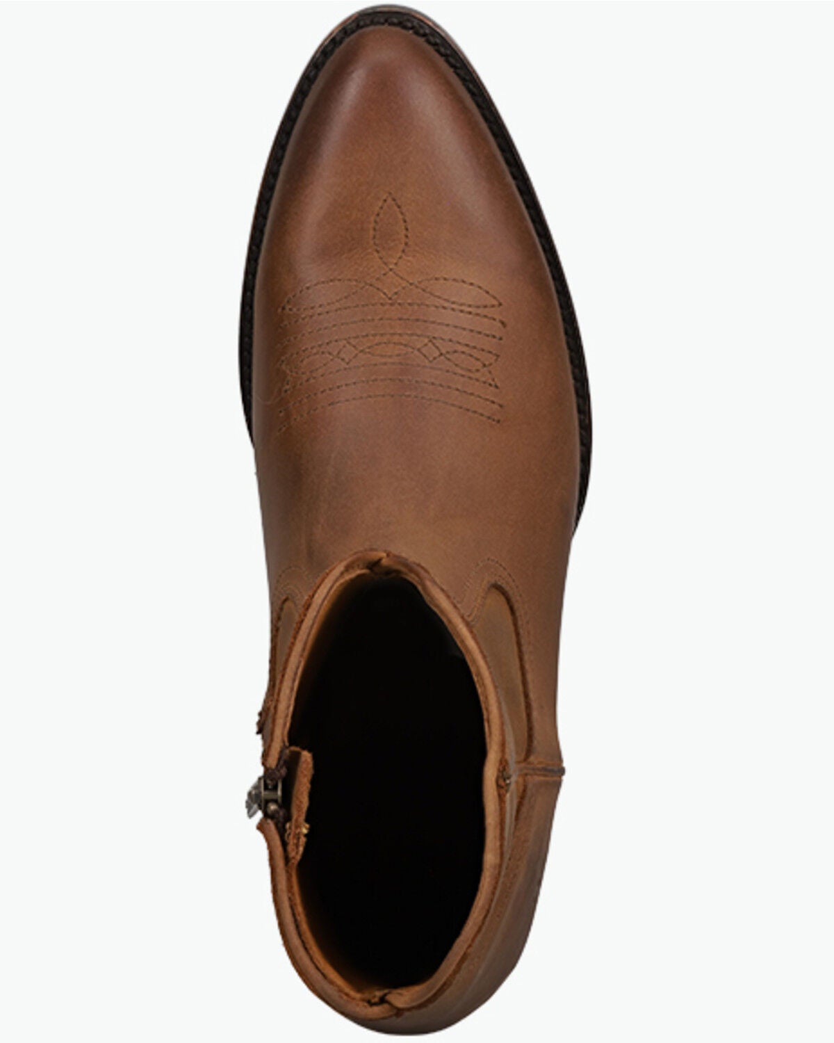 Image #6 - Frye Men's Austin Inside Zip Casual Boots - Round Toe, Tan, hi-res