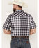 Image #4 - Wrangler Retro Men's Plaid Print Short Sleeve Snap Western Shirt, Black, hi-res