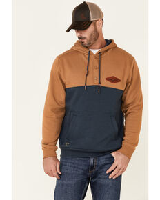 Kimes Ranch Men's Ogden Color-Block Hooded Sweatshirt , Brown, hi-res