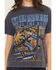 Image #3 - Cleo + Wolf Women's Elliot Record Short Sleeve Boyfriend Graphic Tee, Navy, hi-res