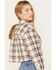 Image #4 - Cleo + Wolf Women's Plaid Print Cropped Shirt, Cream, hi-res
