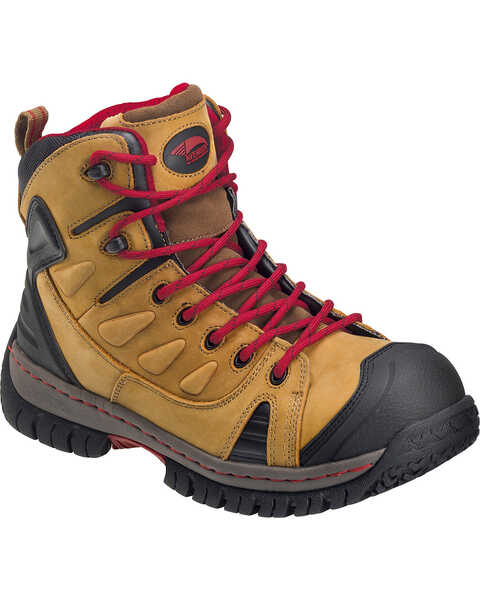 Image #2 - Avenger Men's Waterproof Hiker Work Boots - Steel Toe, Brown, hi-res