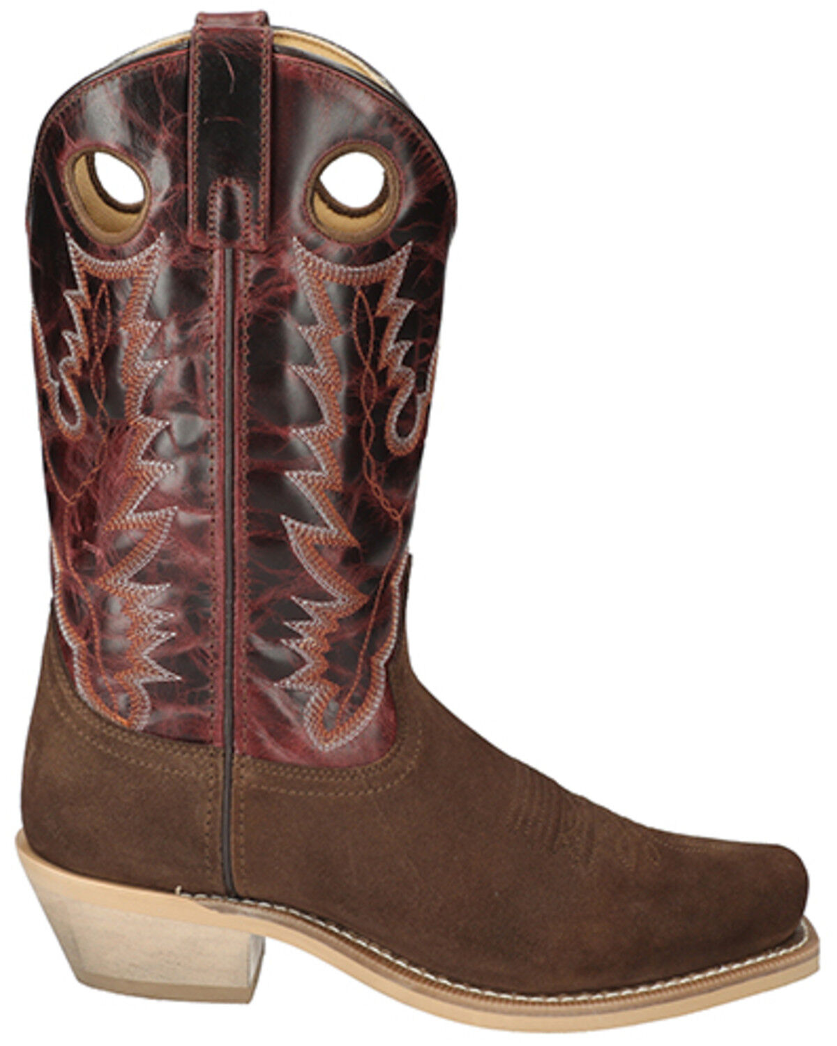Image #2 - Smoky Mountain Men's Santa Fe Performance Western Boots - Square Toe, Multi, hi-res