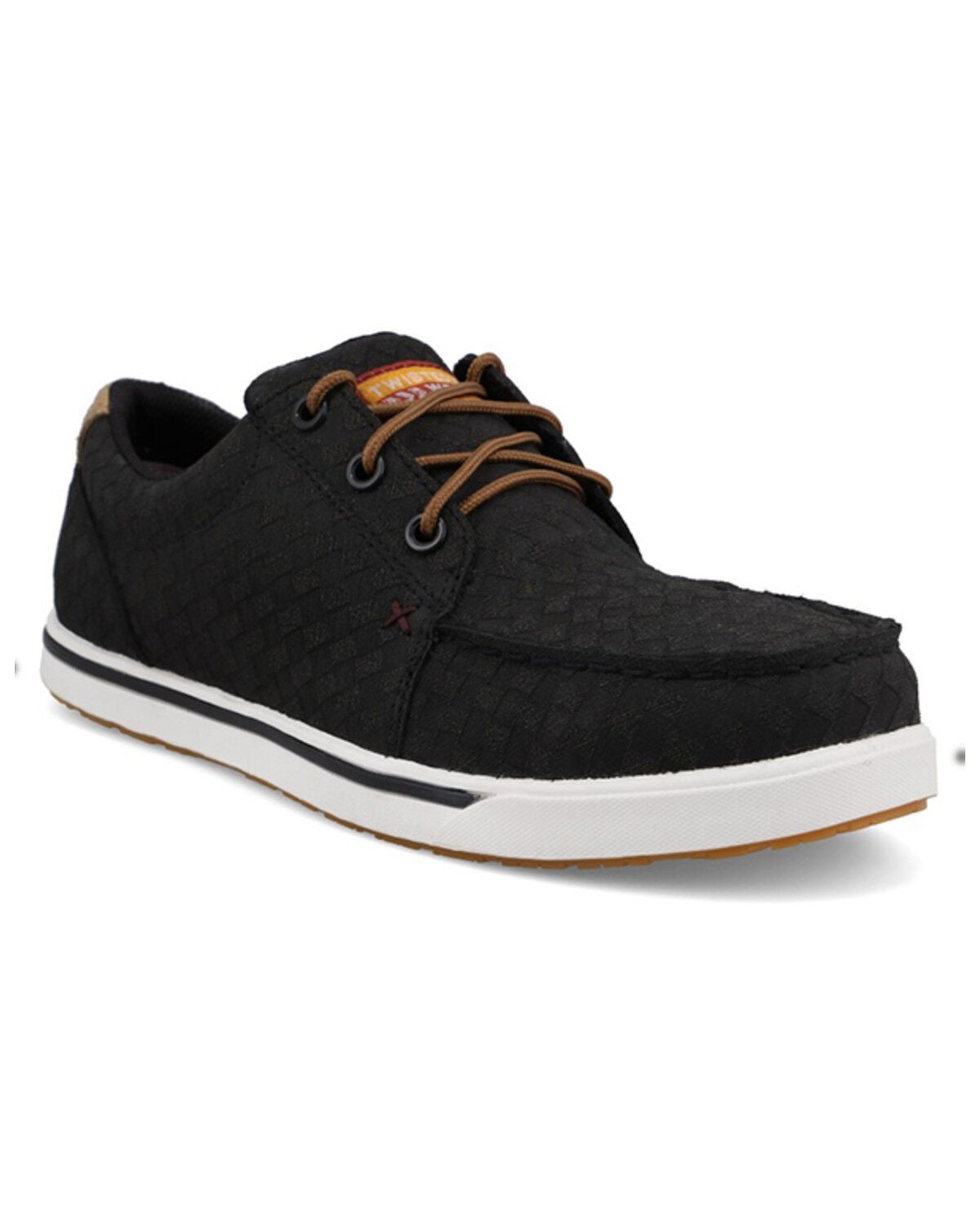 Image #1 - Twisted X Women's Kicks Moc Work Shoes - Nano Composite Toe, Charcoal, hi-res