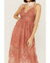 Image #3 - Wishlist Women's Sheer Lace Sleeveless Brick Maxi Dress , , hi-res