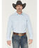Image #1 - Wrangler ATG Men's Drover Utility Solid Long Sleeve Snap Western Shirt, Blue, hi-res