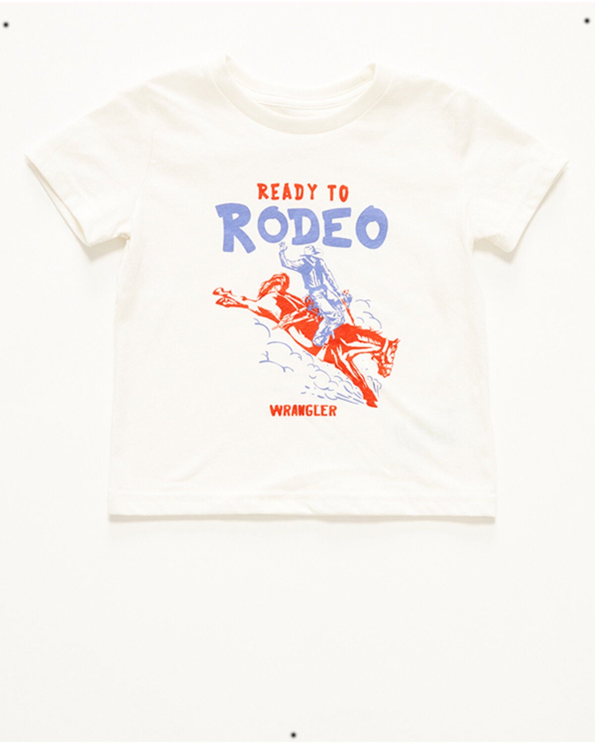 Wrangler Infant Boys' Ready Rodeo Short Sleeve Graphic T-Shirt, White, hi-res
