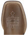 Ariat Girls' Tombstone Western Boots - Broad Square Toe, Bomber, hi-res