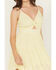 Image #3 - Angie Women's Eyelet Sleeveless Mini Dress, Yellow, hi-res