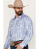 Image #3 - Rock & Roll Denim Men's Southwestern Print Knit Long Sleeve Button Down Shirt, Blue, hi-res