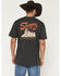 Image #1 - Seager Men's Lonesome Short Sleeve Graphic T-Shirt, Black, hi-res