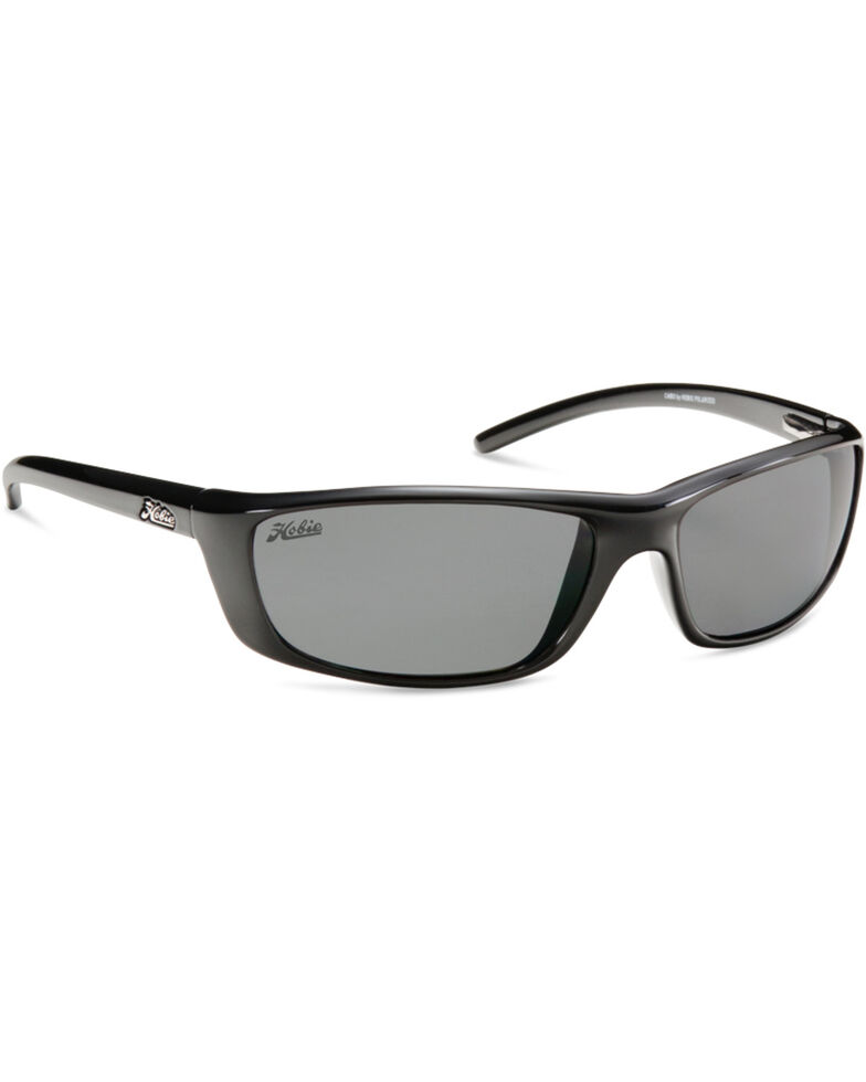 Hobie Men's Shiny Black Polarized Cabo Sunglasses, Black, hi-res