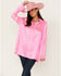Image #2 - Show Me Your Mumu Women's Smith Button-Down Top , Bright Pink, hi-res