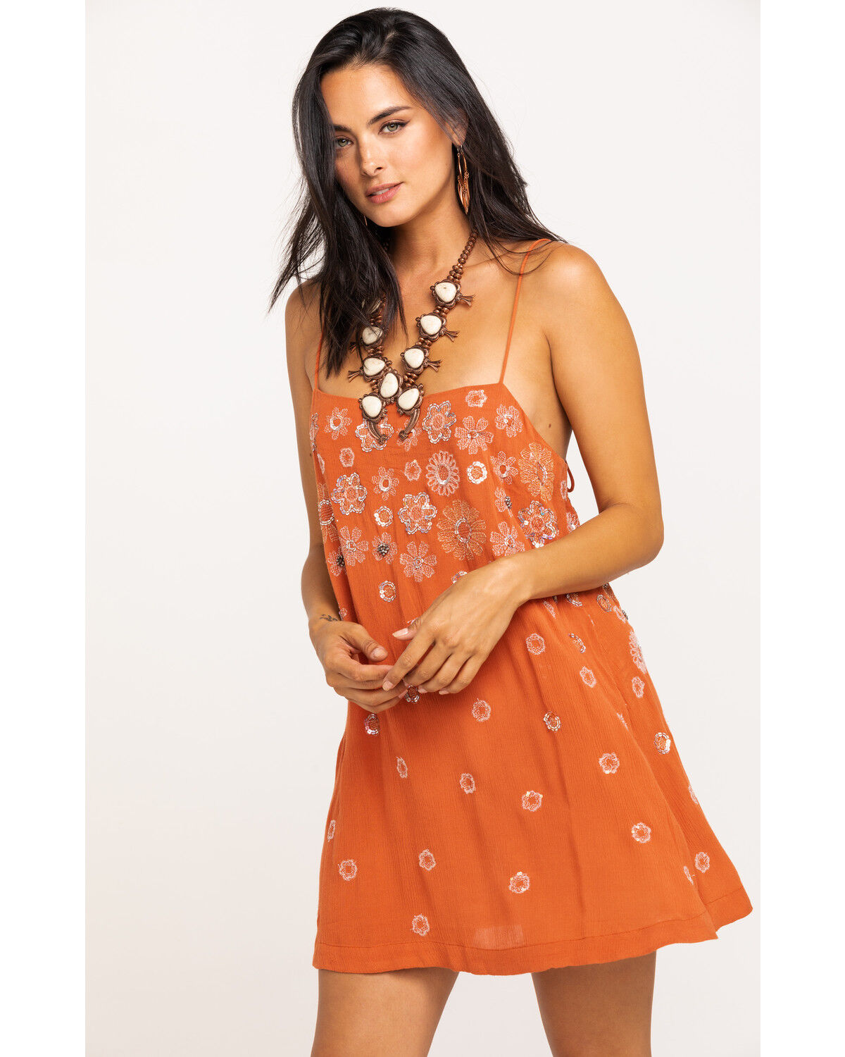 free people embellished slip