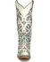 Image #4 - Corral Women's White Turquoise Glitter Chameleon Sun Boots - Snip Toe , , hi-res